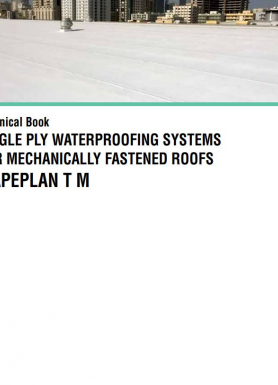 MAPEPLAN T M hidroizolācijas sistēmas mehāniski nostiprinātiem jumtiem