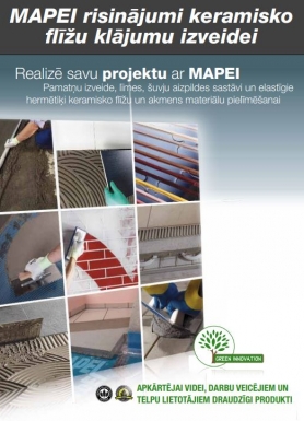 Risinājumi keramisko flīžu klājumu izveidei