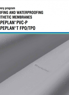 MAPEPLAN® PVC-P, MAPEPLAN® T FPO/TPO jumta hidroizolācijas membrānas