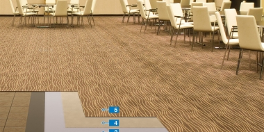 Paklāja seguma izveide uz esoša flīžu klājuma