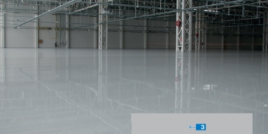 Mapefloor EP SL: Bezšuvju epoksīda pārklājums (ar gludu virsmu) rūpniecības telpās un noliktavās