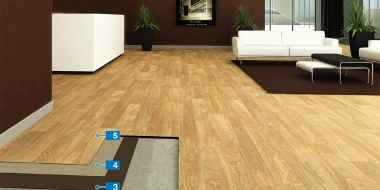 Ātrā sistēma LVT seguma izveidei uz betona pamatnes