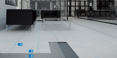 Sistēma flīžu klājuma izveidei uz tērauda pamatnes