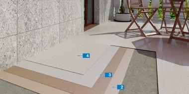 Dekoratīva vai vienkrāsaina akrila bāzes pārklājuma izveide balkonam