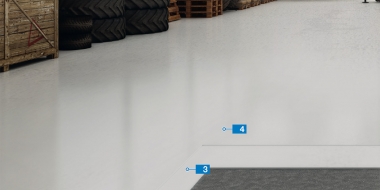 Mapefloor EP SL S: Krāsains daudzslāņu epoksīda pārklājums garāžām, darbnīcām un noliktavu telpām